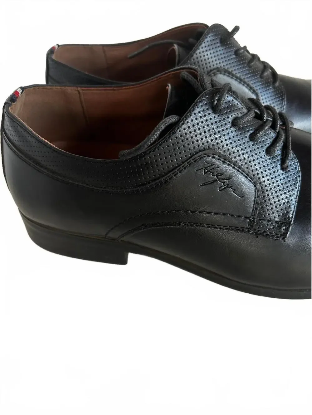 Tommy Hilfiger Soli Derby Black Oxford Dress Shoes Men's 12